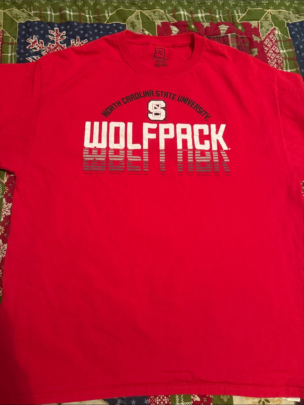 Pro Edge Red North Carolina State Wolfpack Graphic Tee